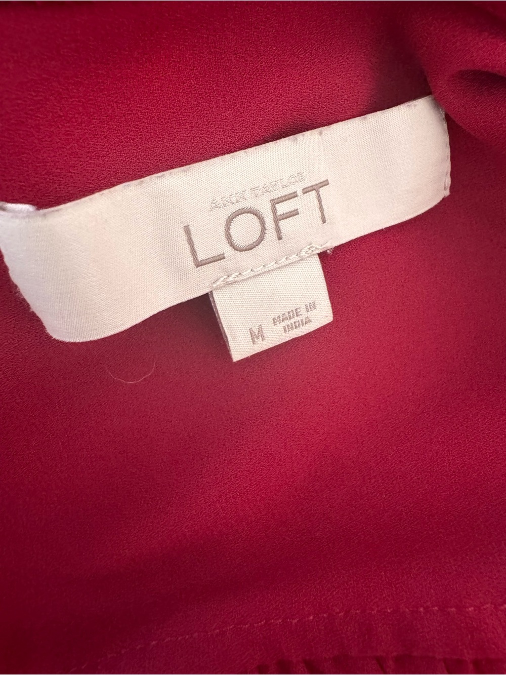Cranberry Ruffle Front Blouse - Picture 3 of 4